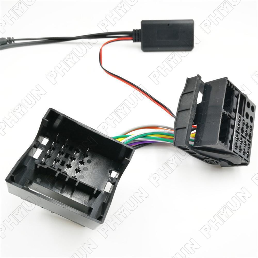 1Pc Aux Bluetooth Adapter+Microphone Cable For BMW X5 X3 Z4 E83 E85 E86 E39 E53