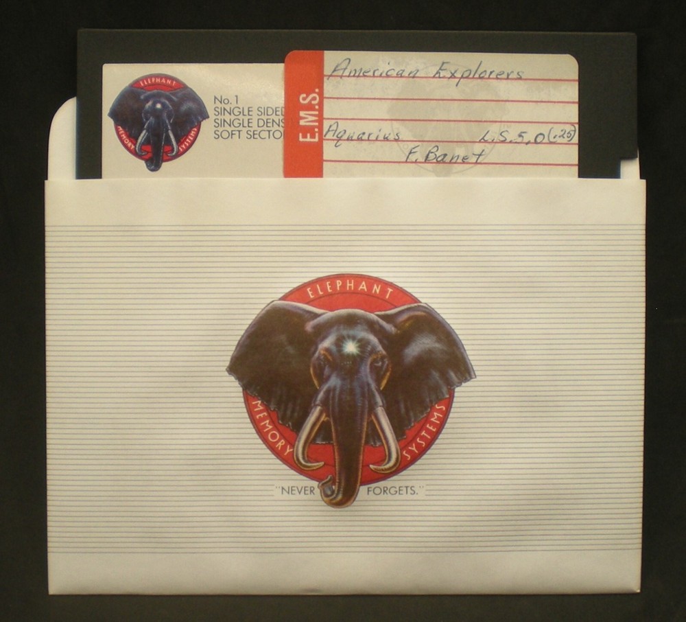 Vintage Elephant Memory Systems No.1 Single Sided Density Soft Sector Diskette