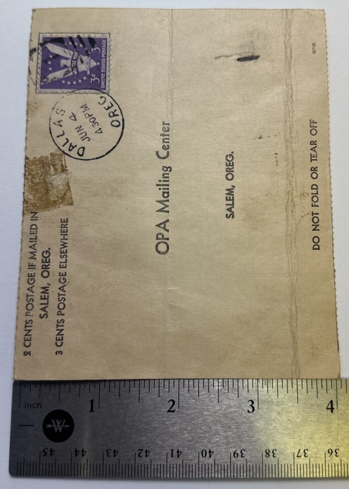 War Ration Book Two - And Application for War Ration Book Three - Dallas Oregon