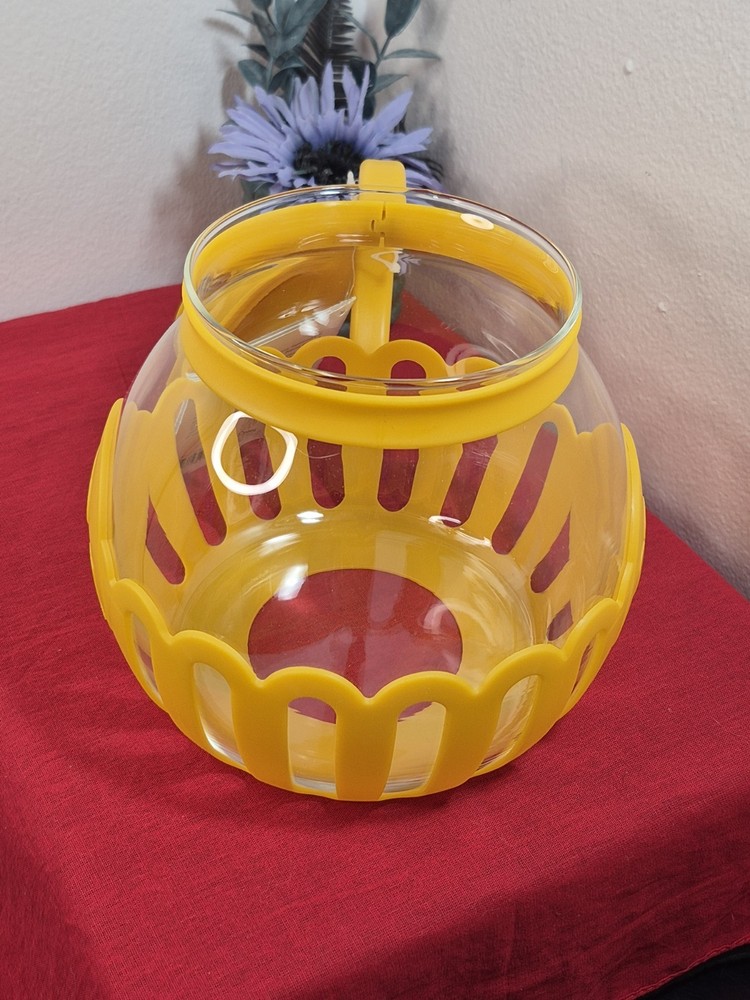 Ecolution Micro-Pop 3 Qt. Microwave Popcorn Popper Yellow NWT