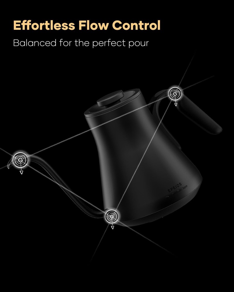 Barista Collection Gooseneck Electric Kettle, ±1℉ Precise Temperature Control...