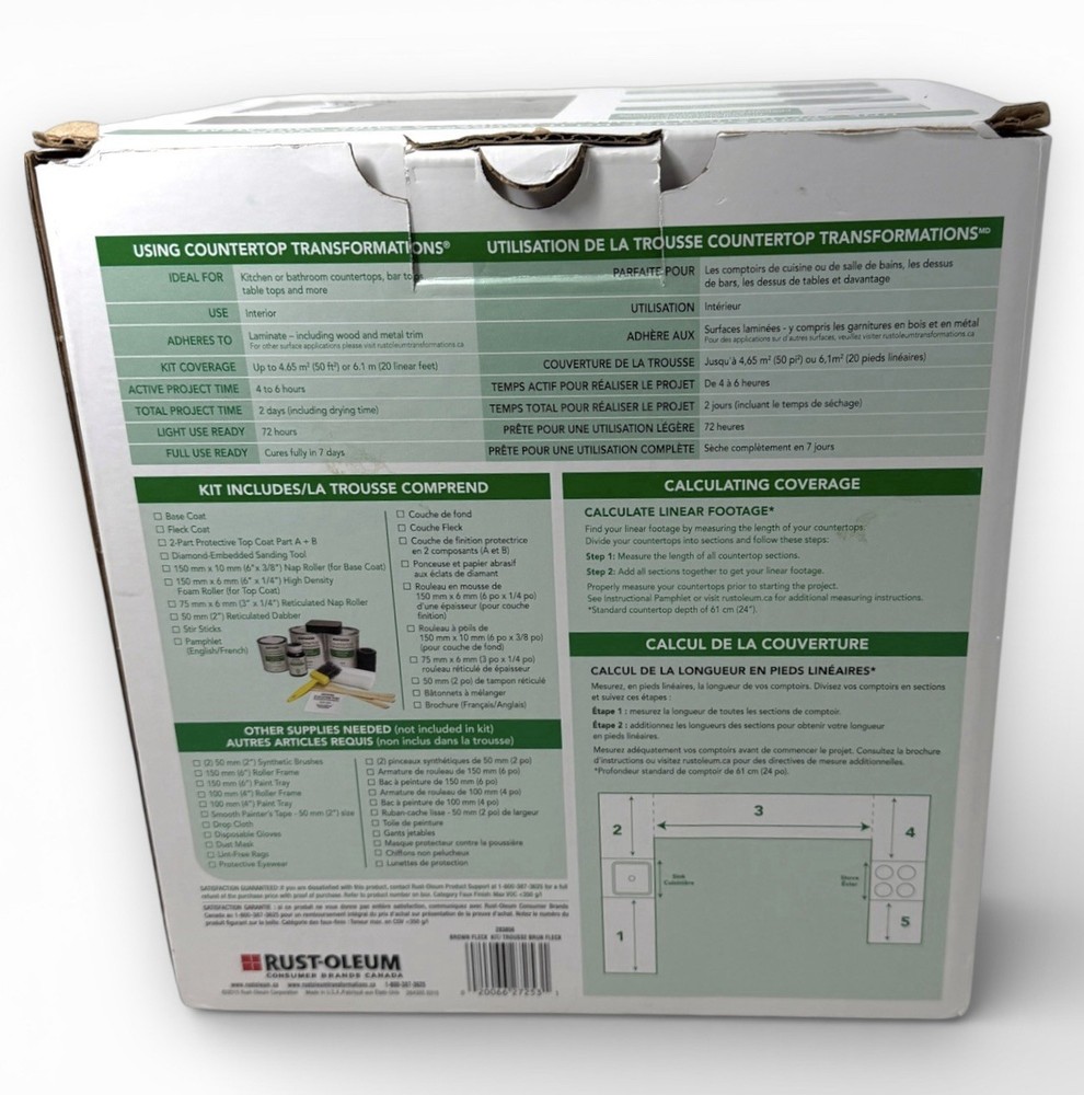 Rust-Oleum Brown Fleck Transformations Countertop Refinishing System 50 sq. ft.
