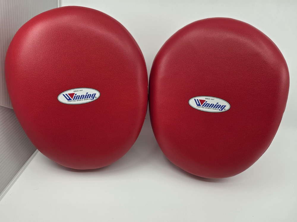 Winning CM-50 Punch Mitts Soft Type Red Boxing Training Japan Authentic New