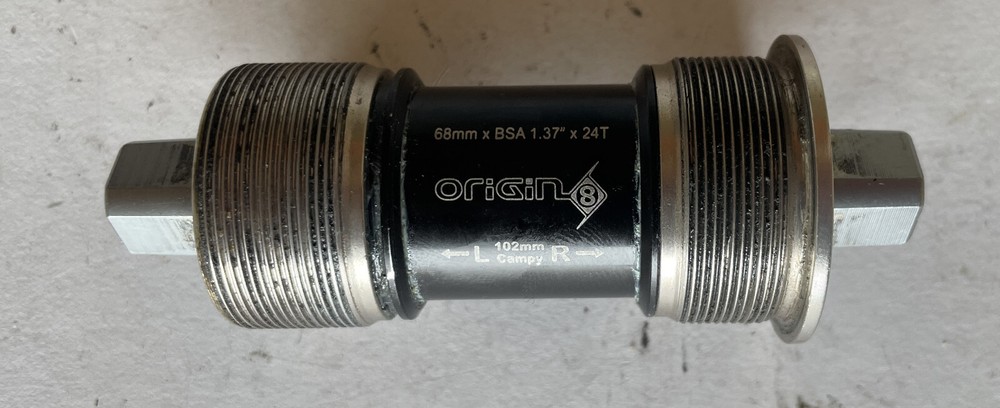 Origin8 102mm Bottom Bracket British Threads ISO