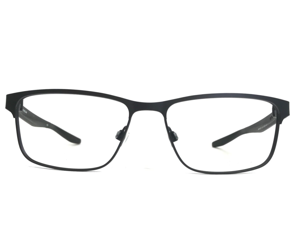 Nike Eyeglasses Frames 8130 001 Black Rectangular Full Rim 56-16-140