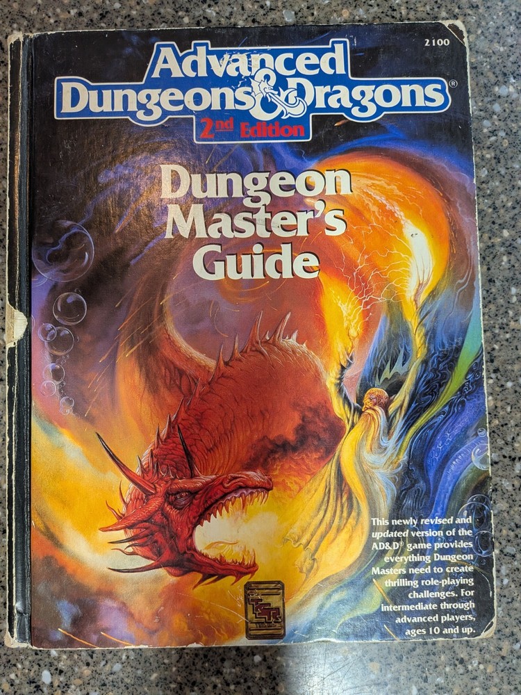 1989 DUNGEON MASTER'S GUIDE Dungeons & Dragons 2nd Edition