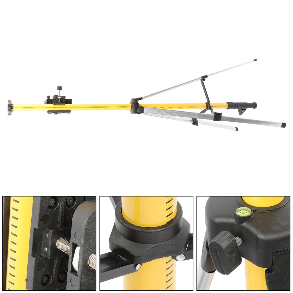 With Tripod Adjustable Telescoping Laser Pole 12 Ft./3.7M Laser Level Pole