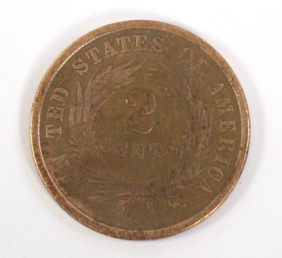 1864 Two Cent Piece First Year of Issue