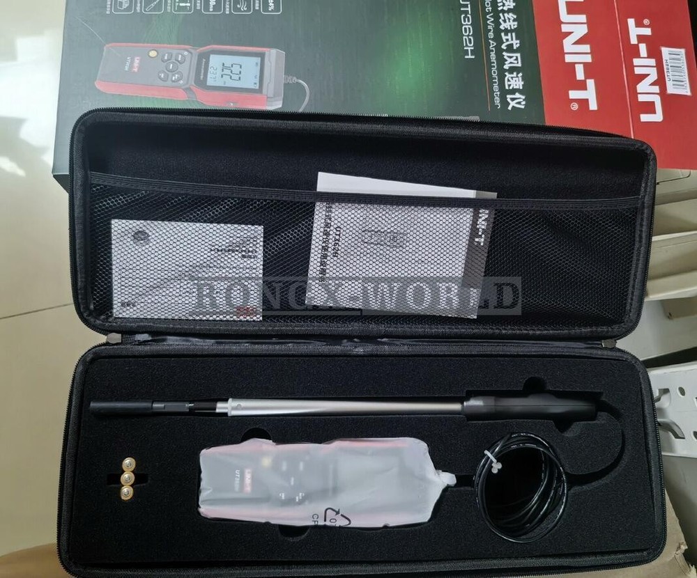 UNI-T UT362H Hot Wire Anemometer Sensor Wind Velocity/Volume/Temperature Tester