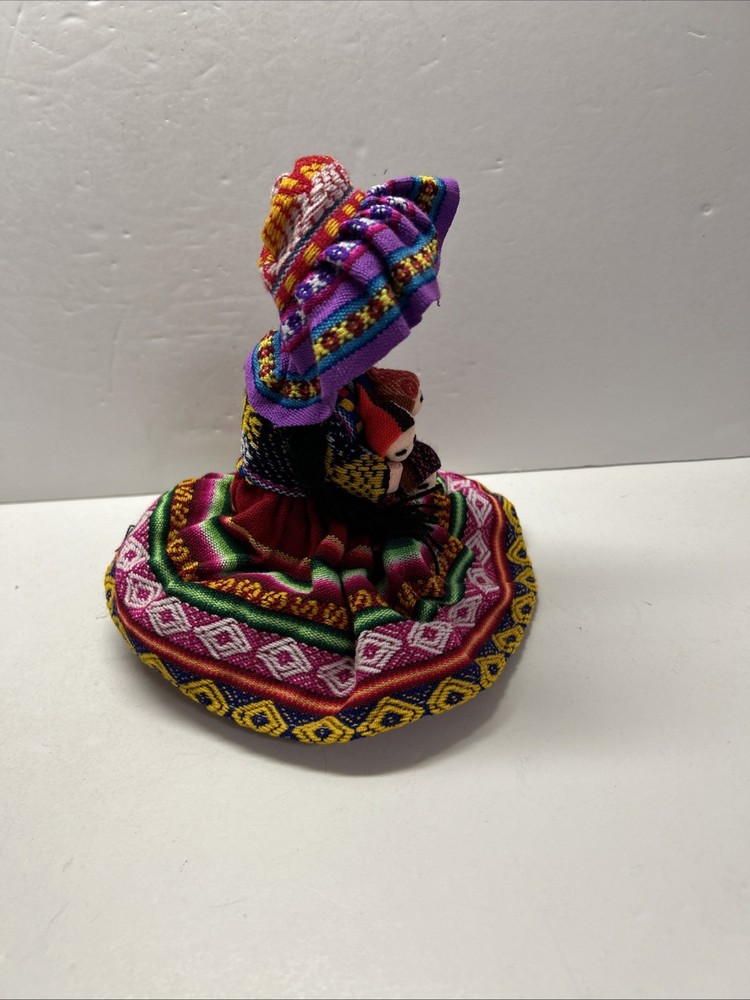 7" Peruvian Cusco Handmade Rag Doll with Inca Fabric