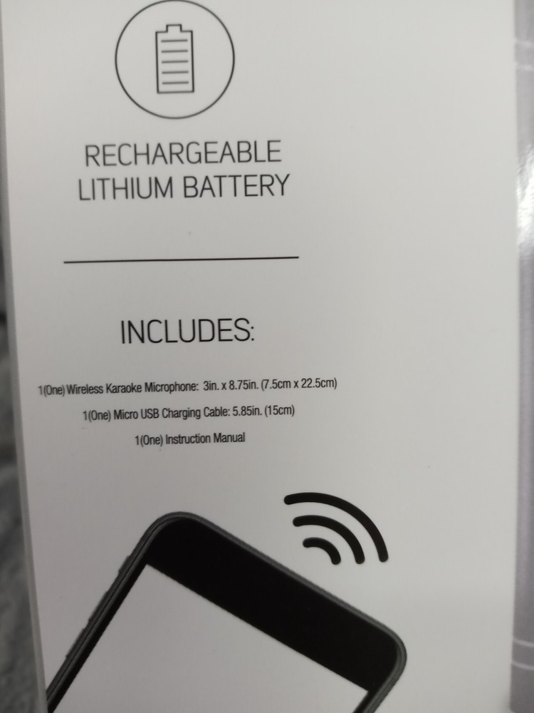 Dancing LED Karaoke Microphone Tech Solutions Popstar Wireless Mic "New Arrival"