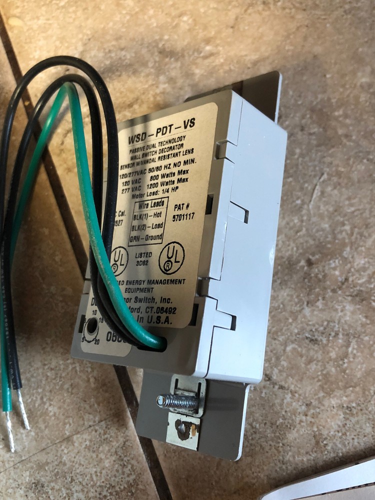 SENSOR SWITCH WSD-PDT-VS-G DECORATOR SENSOR PASSIVE DUAL TECH VANDAL RESIST LENS