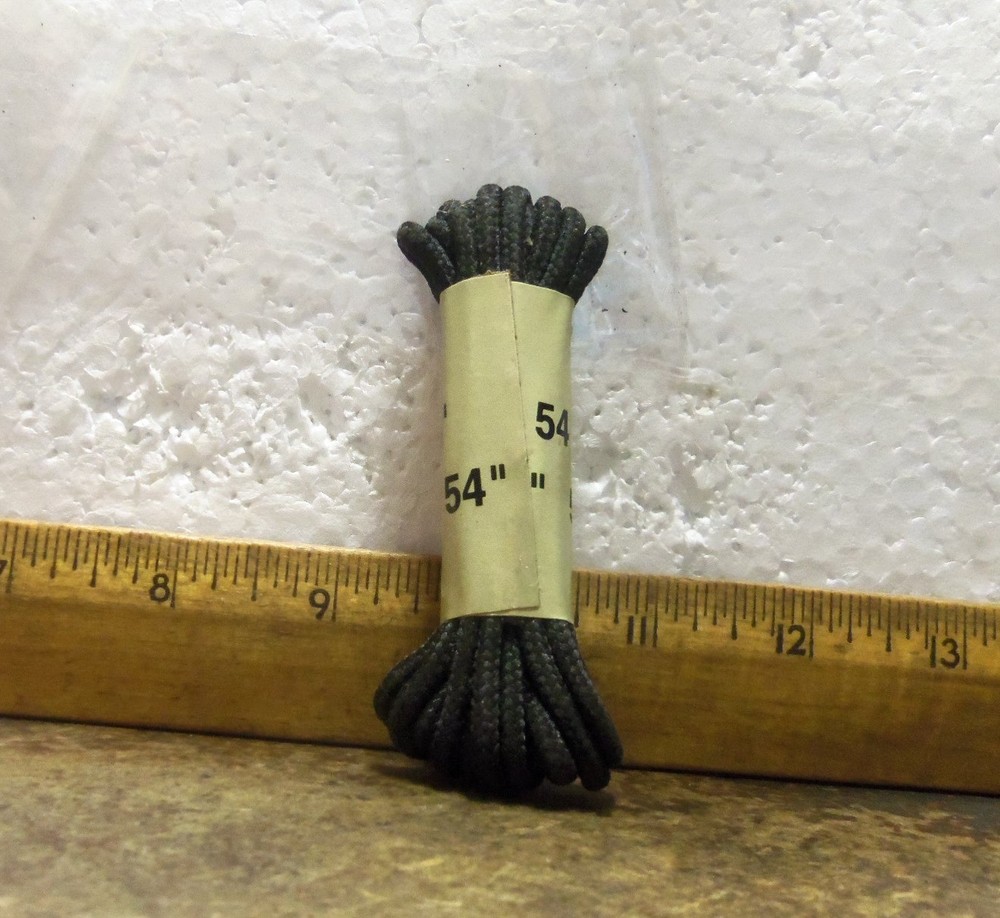 1 pr - 54" Black Nylon Boot Laces