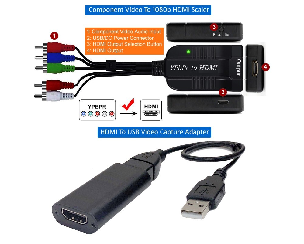 1080P Component USB 3.0 Video Capture For Windows Mac Linux