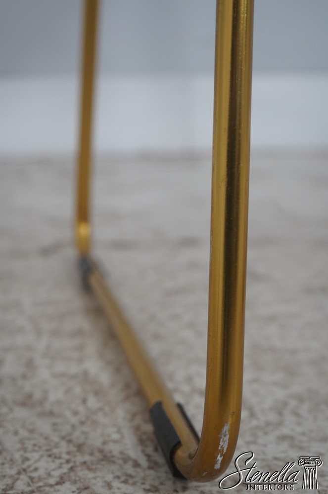 F72396: Pair Of Modern Design Brass Wire Bar Stools