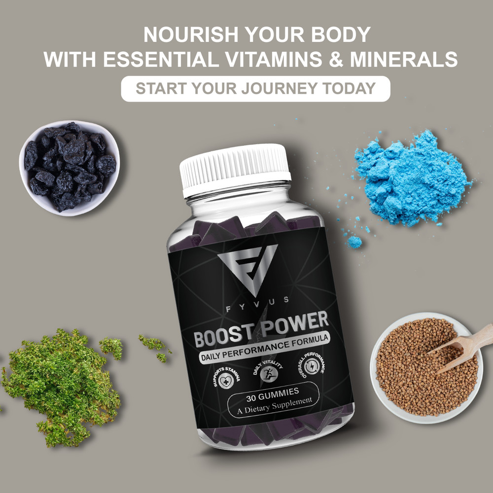 Boost Power Gummies, Boost Power Male Performance Gummy (30 Gummies)
