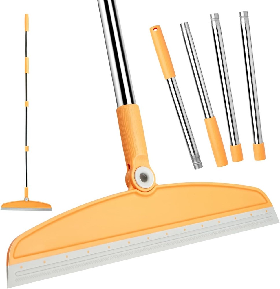 Silicone Air Broom,Multifunction Magic Broom with Long Handle,Adjustable Rubber