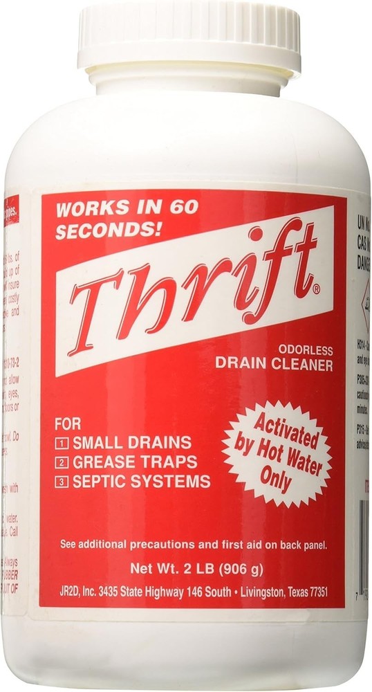 Fast-Acting Drain Cleaner 2lb White