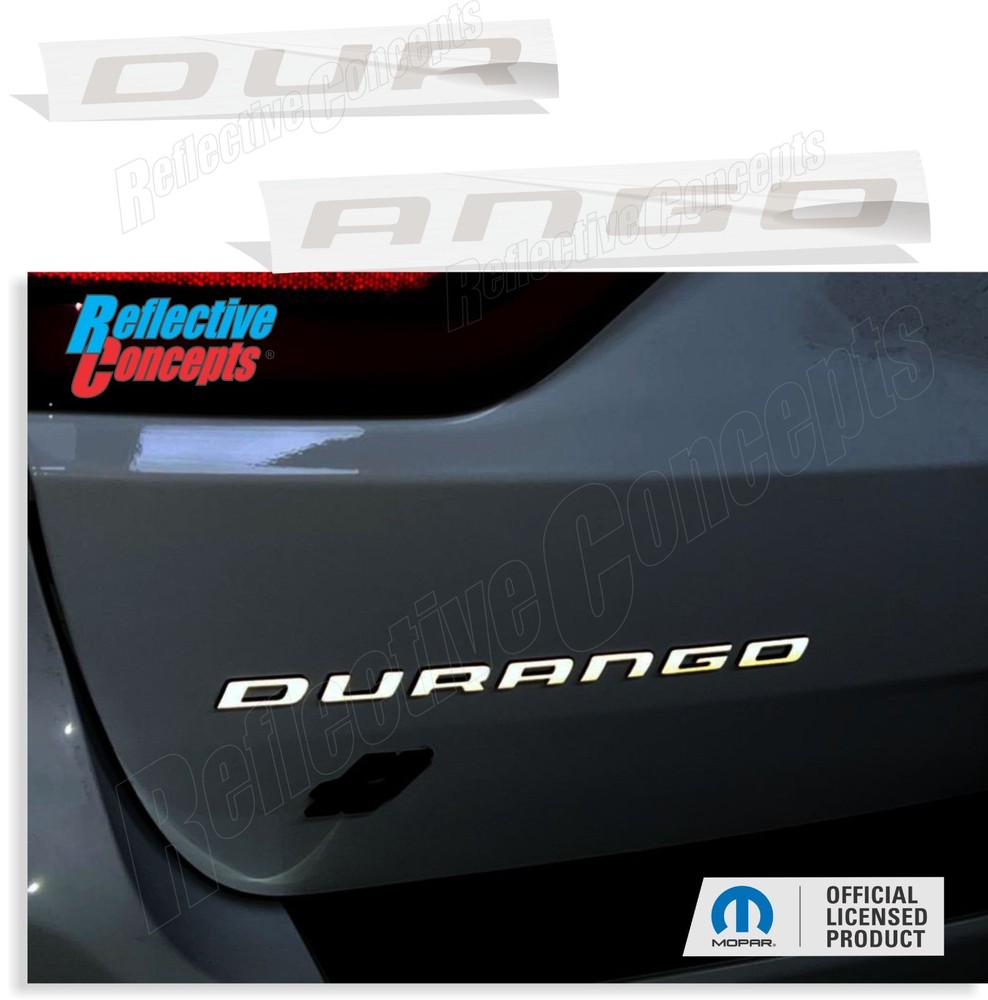 DURANGO Emblem Overlay Decal for Dodge Durango 2011-2026
