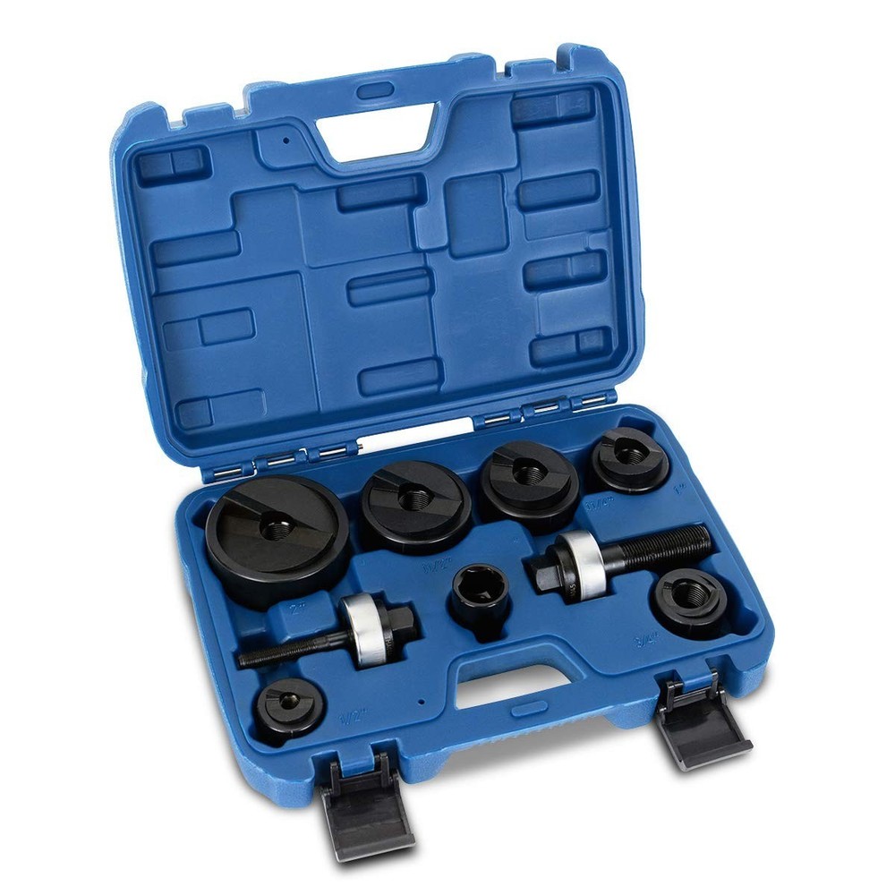 Electrical Conduit Punch Kit with Multiple Sizes and Organized Storage Case