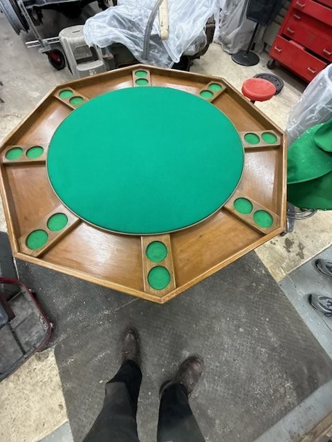 Double sided poker table