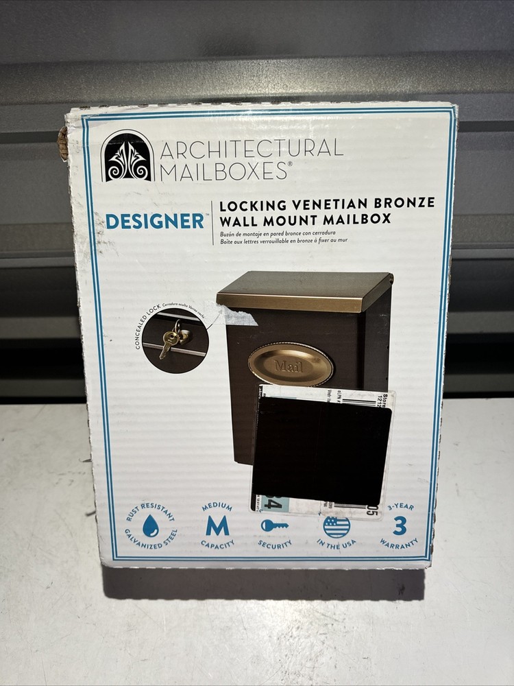 Gibraltar Designer Wall Mount Mailbox Galvanized Steel