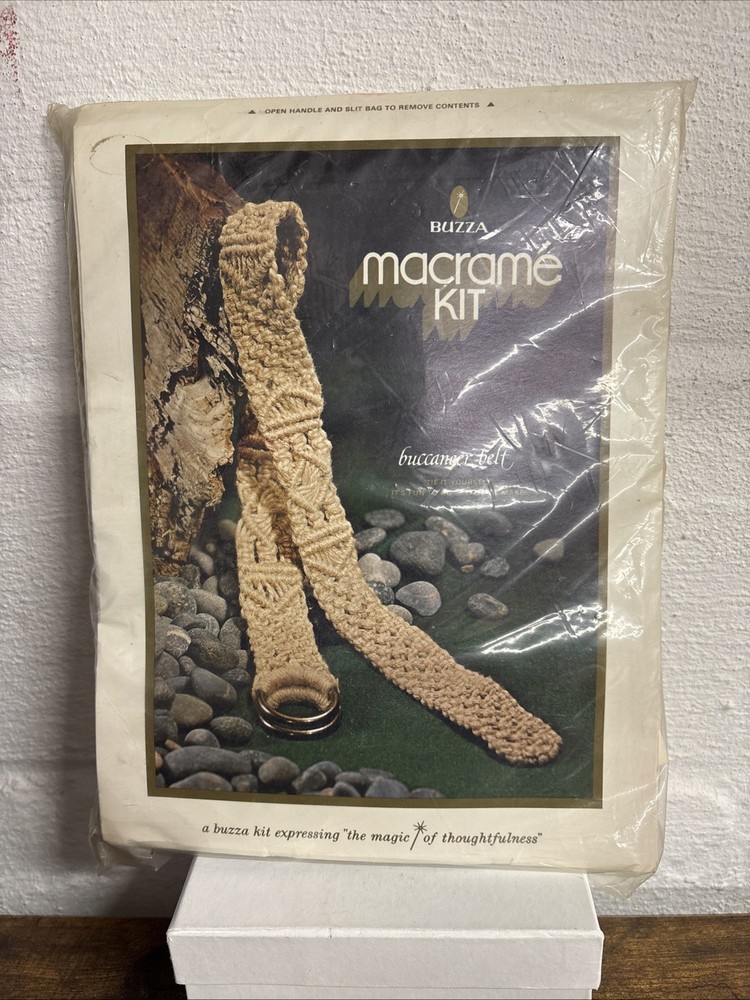 Vintage BUZZA Macrame Kit Buccaneer Belt