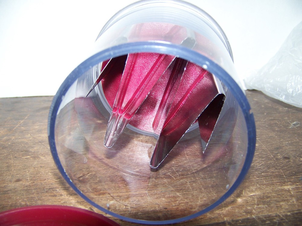 Vintage Tupperware The Chopper Machine Hand Chopper Ruby Red