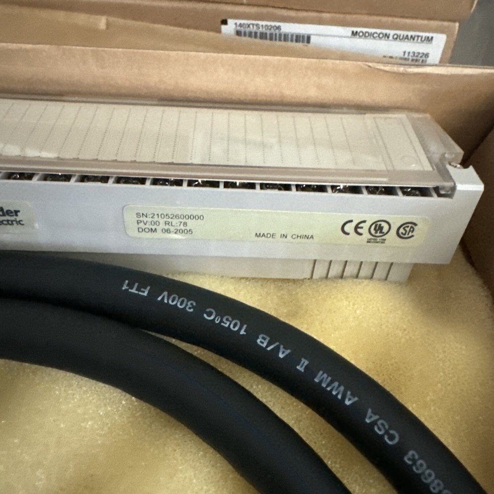 Surplus Open Schneider Electric 140XTS10206 Modicon Quantum CableFast PT Qty