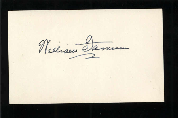 William Farnum D.1953 Actor Signed 3" x 5" Index Card