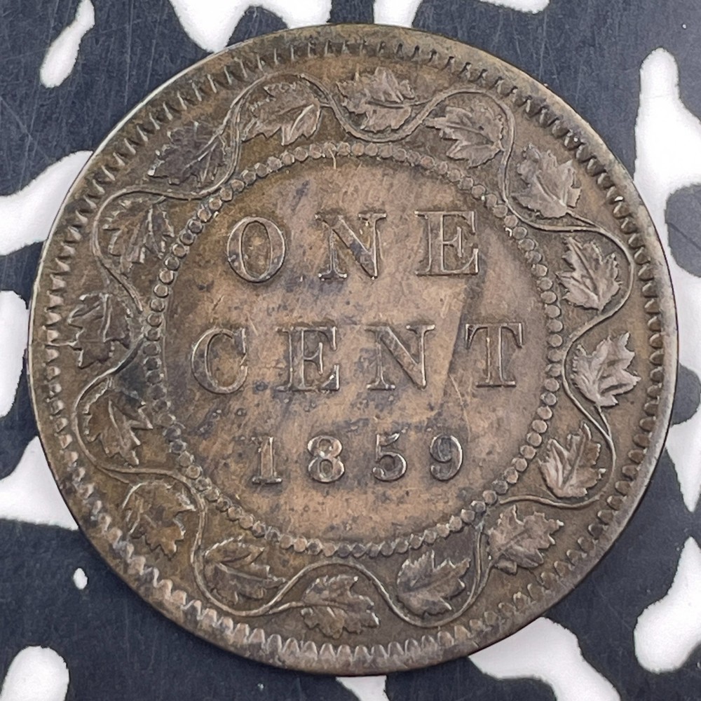 1859 Canada Large Cent Lot#F1950