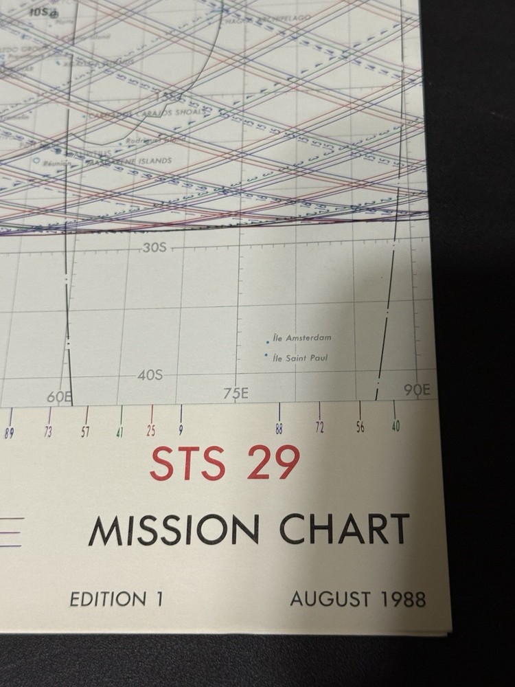 STS-29 MISSION CHART NASA Space Shuttle Mission Chart