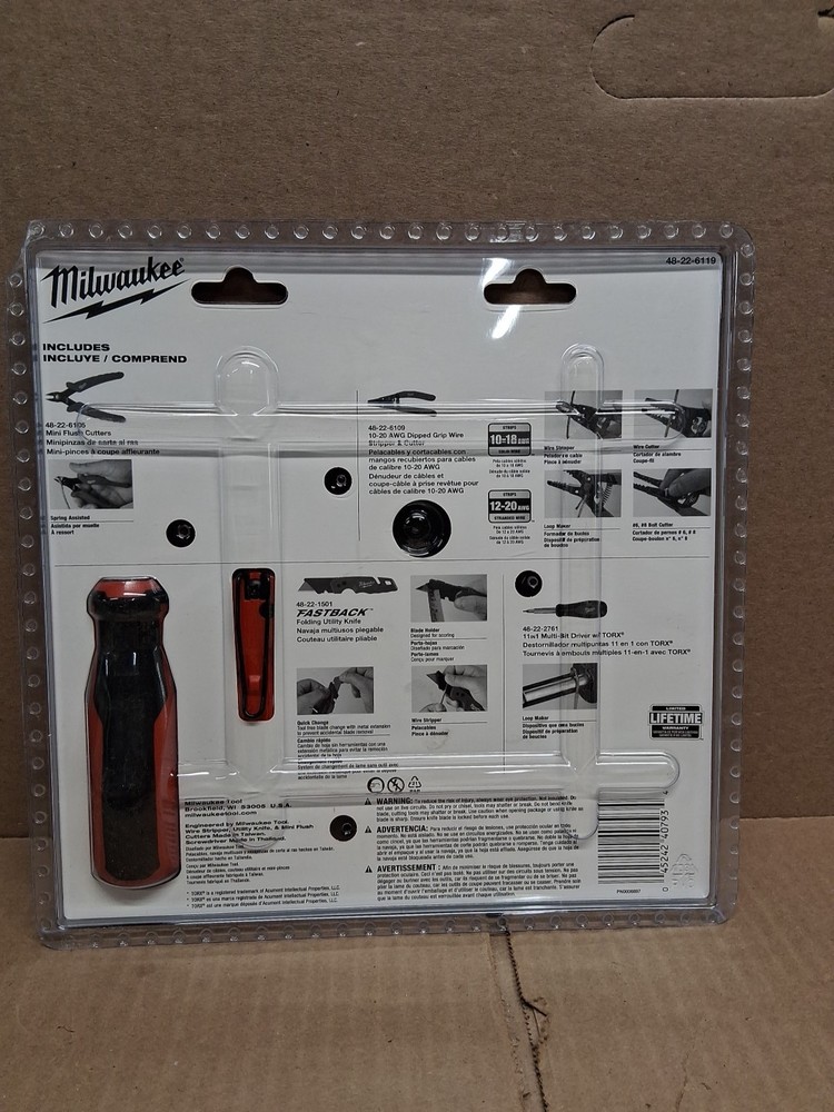 MILWAUKEE 4 Pc Hand TooL Set 48-22-6119