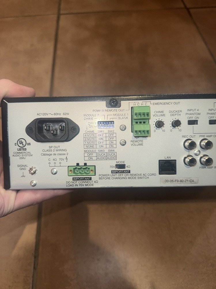 TOA Electronics A-824D 8-Input Digital Mixer/Amplifier, 240W