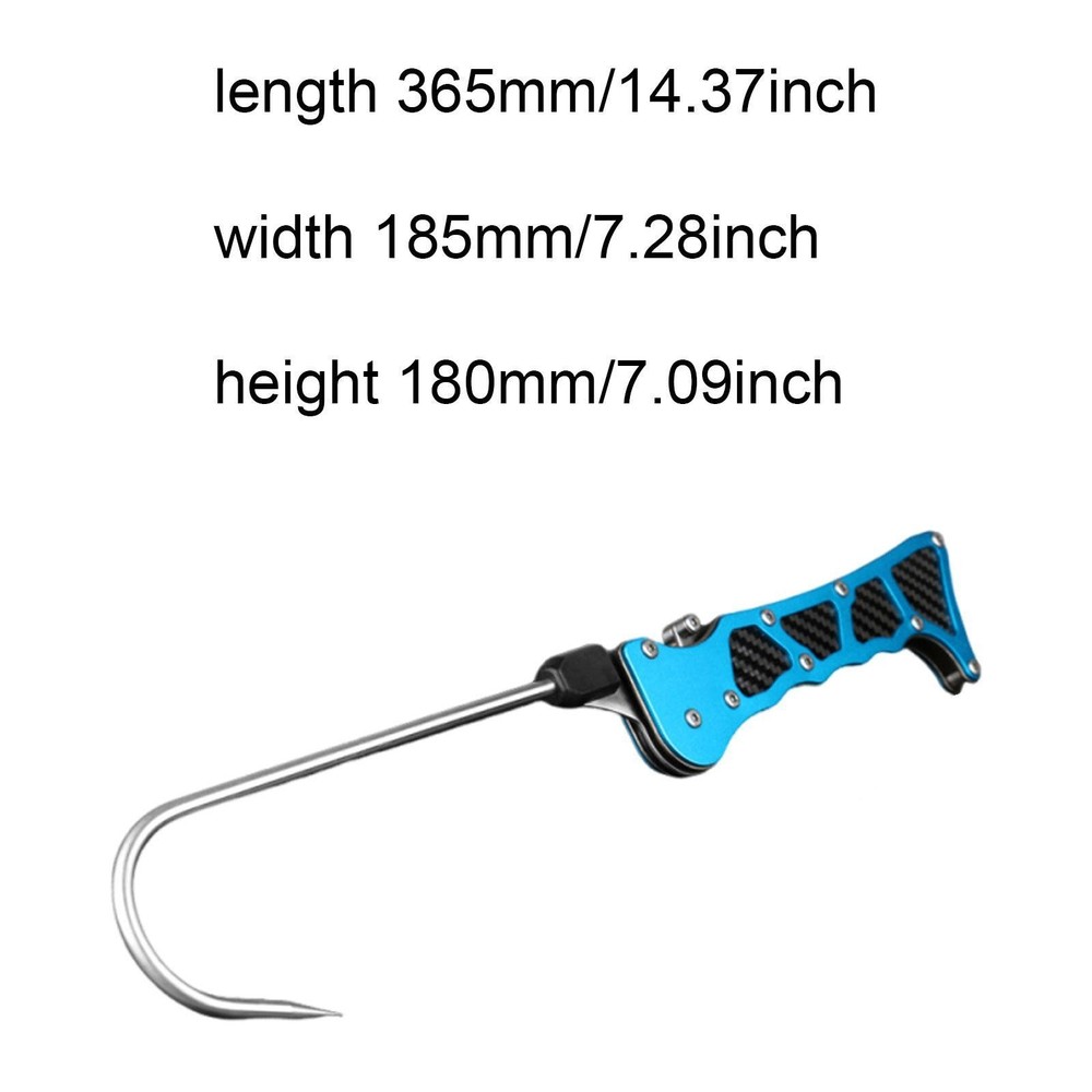 Fish Gaff with Stainless Steel Hook Ergonomic Handle Multifunctional Accessory