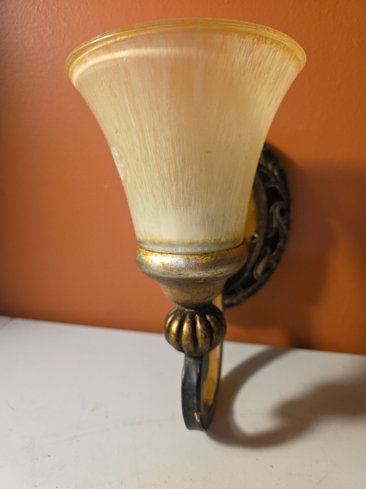 Vrg Hampton Bay Traditional Style One Light Wall Sconce,Can Face Up Or Down Work