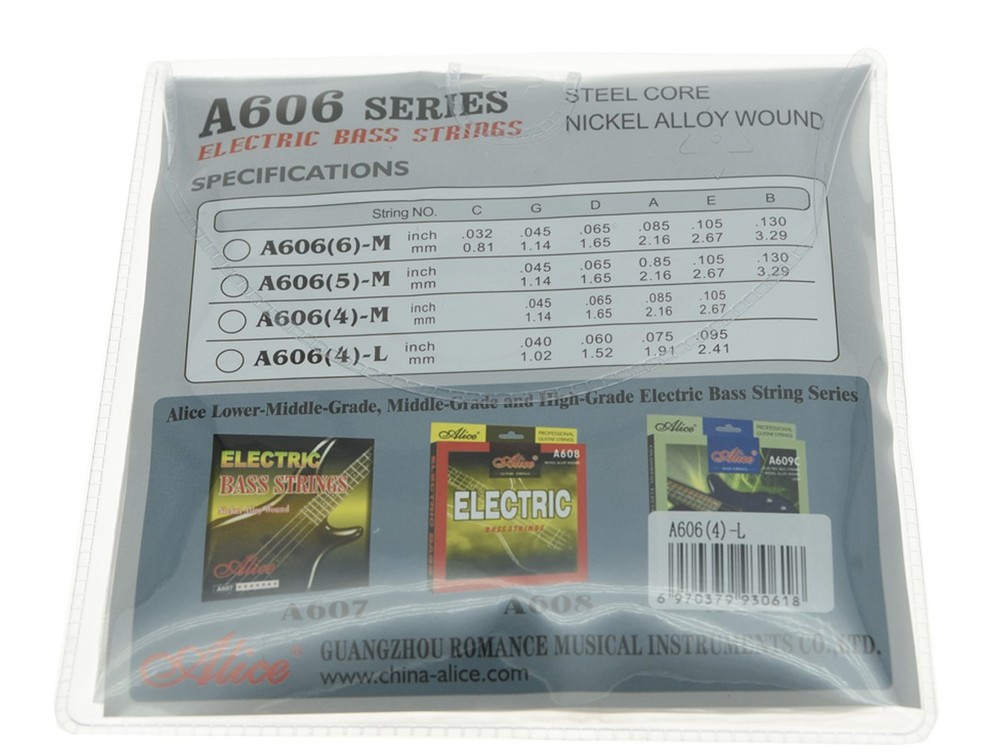 Alice Light 4-String Electric Bass Strings Bass Guitar Strings Set .040-.095