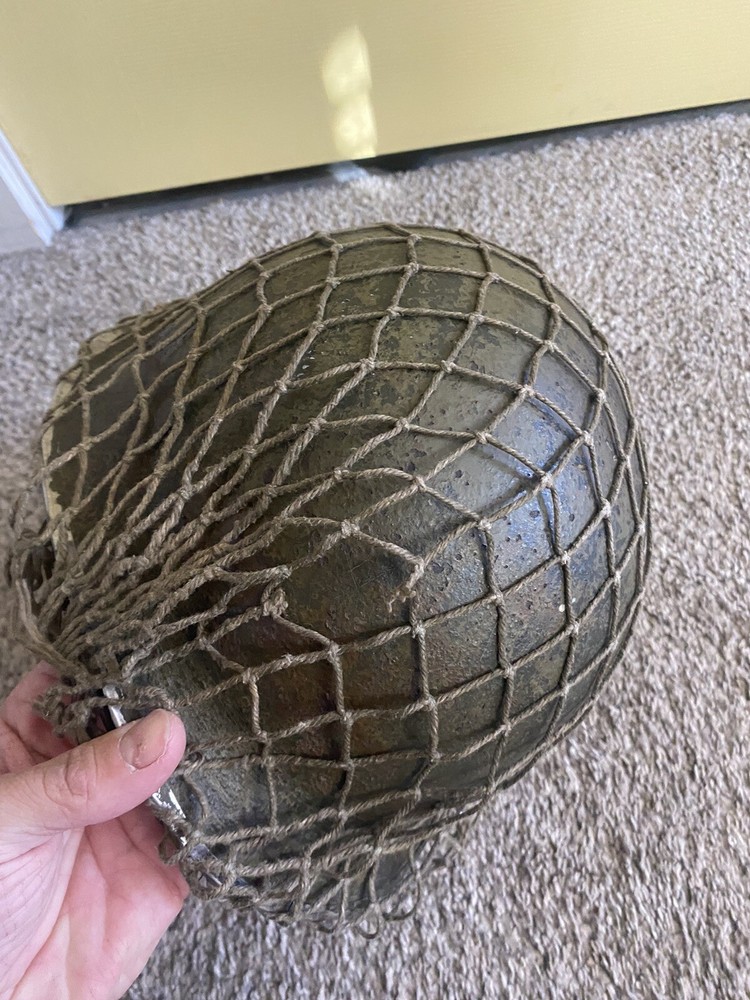 Ww2 M1 Helmet Front Seam With Liner
