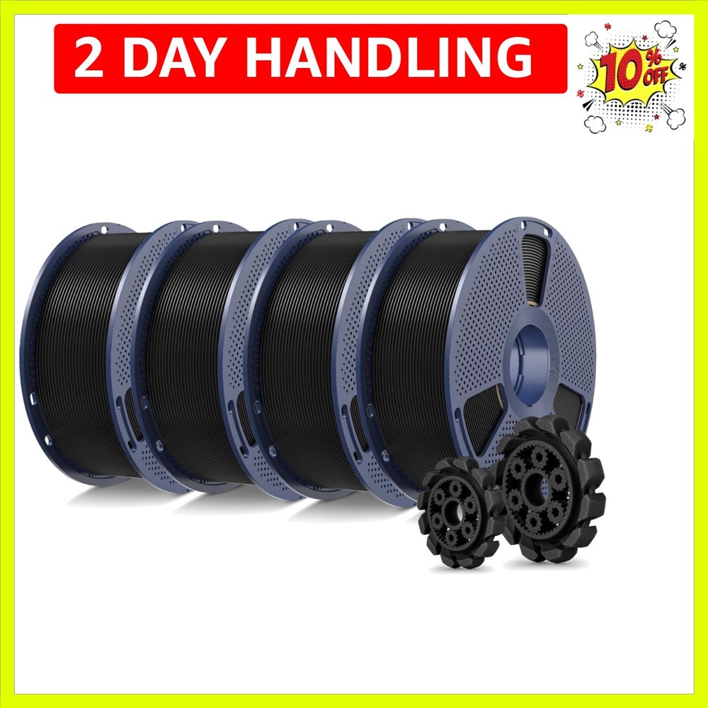 1.75mm 4KG PLA+ Filament Bundle - Neatly Wound, Durable, Quick Printing Solution
