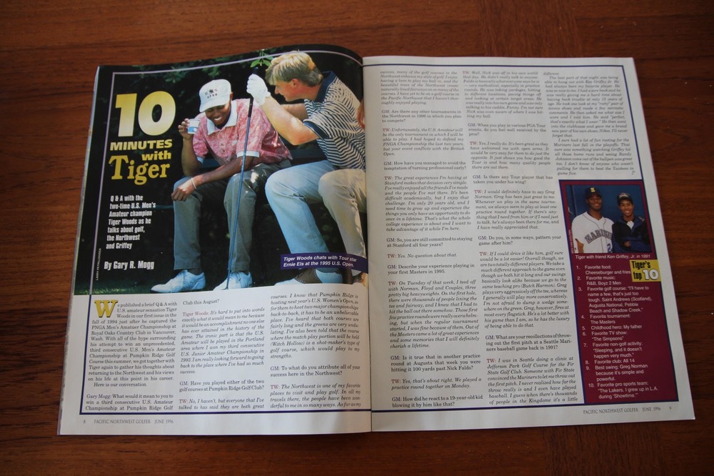 Pacific Northwest Golfer Magazine – Tiger Three-Peat?? 1996