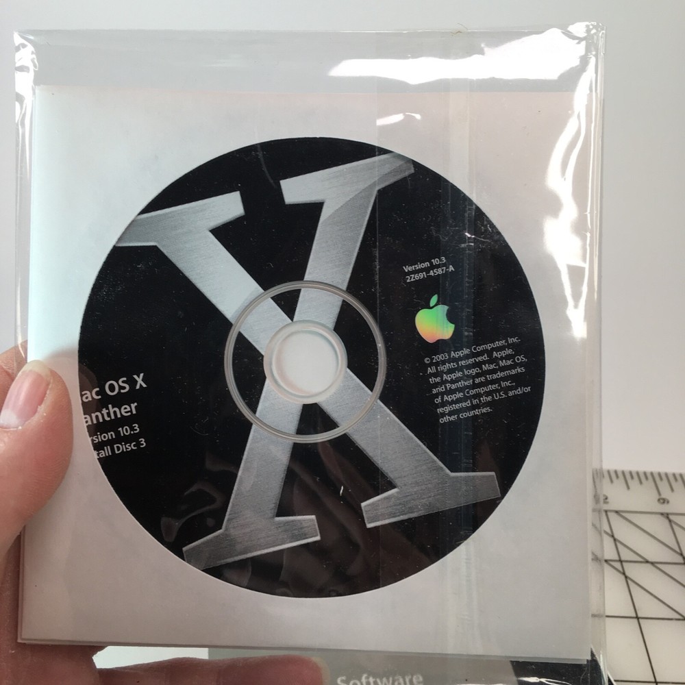 Vtg Apple Macintosh OS X 10.3 Panther Computer Software Mac COMPLETE BOX SET