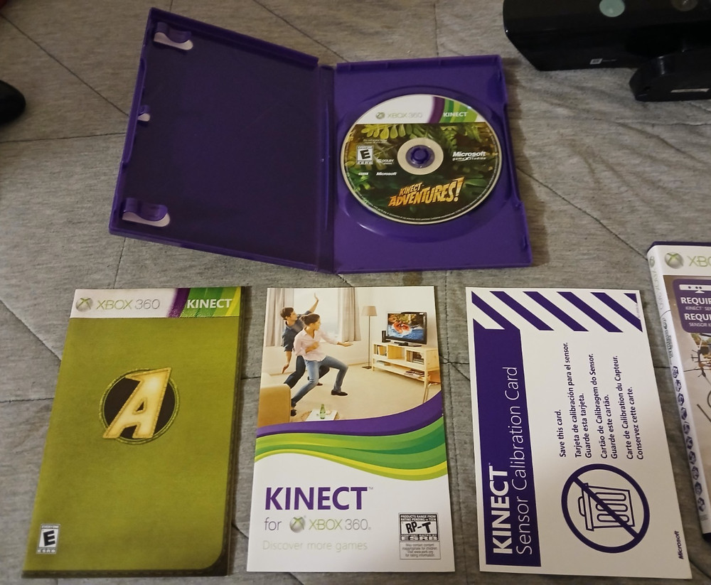 Microsoft XBOX 360 Kinect BUNDLE w/ Games & Controllers | TESTED & WORKING