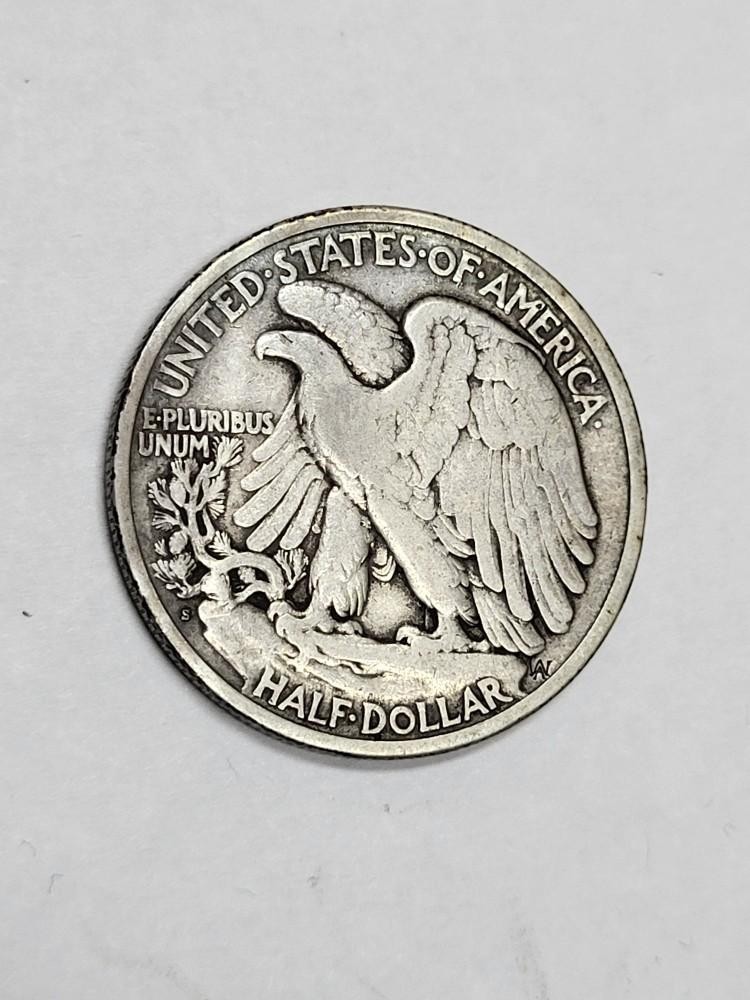 1919 S Walking Liberty Half Dollar