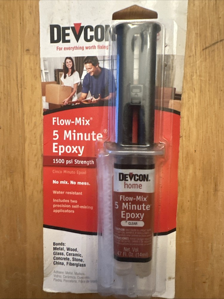 (4) Devcon Flow-Mix 0.5 Oz. Heavy-Duty High-Quality Performance 5 Minute Epoxy.