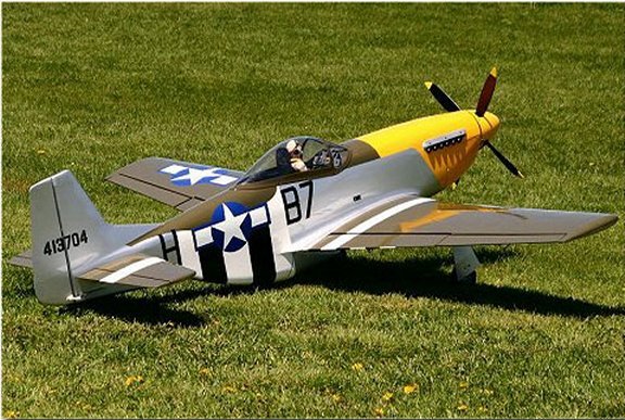 Scale P51 Mustang 98" Giant Scale RC Model AIrplane Printed Plans