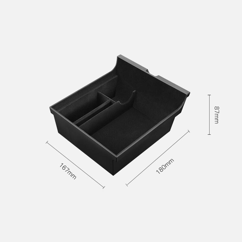 Car Storage Box Center Armrest Box Cup Holder Console Hidden Organizer Accessory
