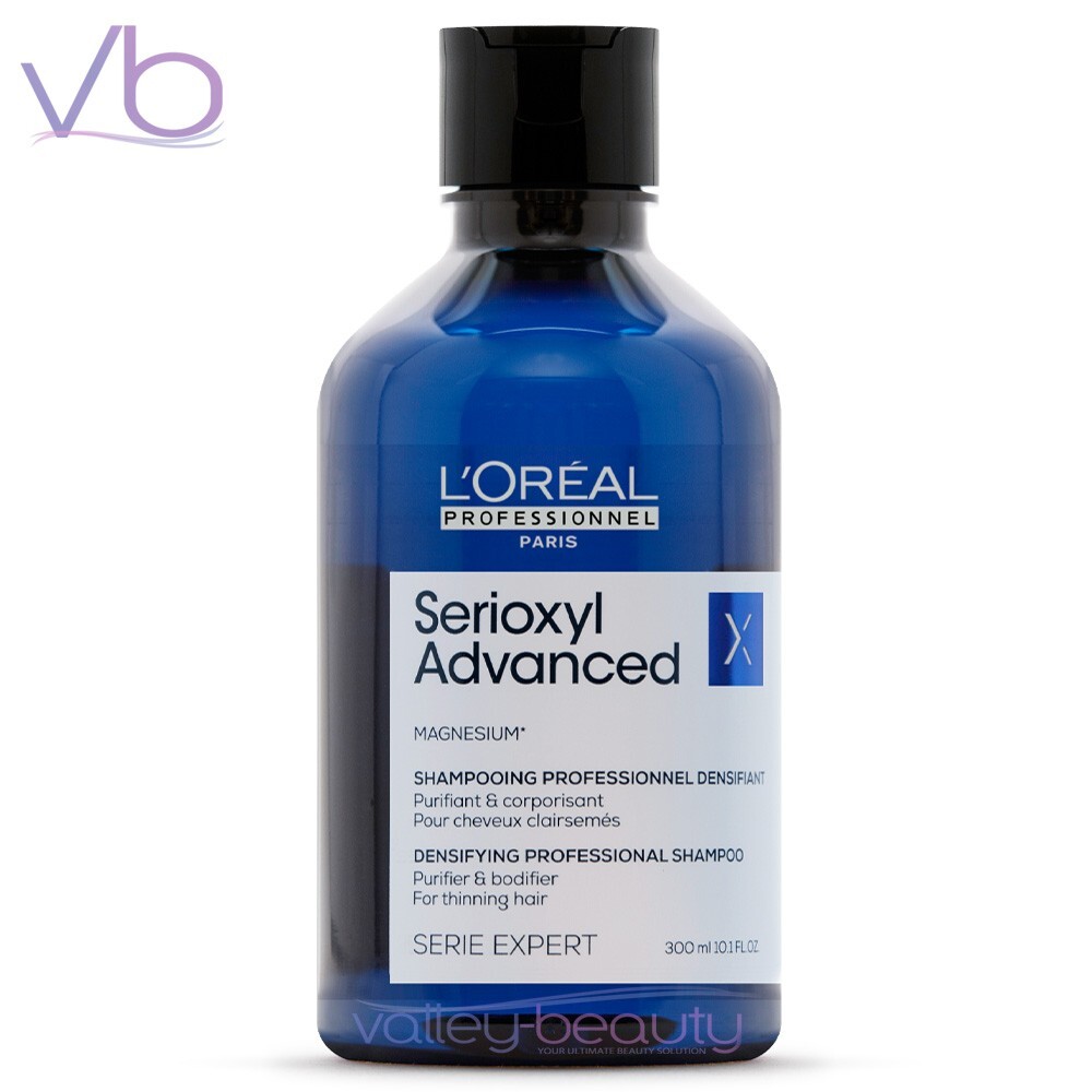 L'OREAL Serioxyl Advanced Densifying Shampoo | Gentle Purifying Cleanser, 300ml