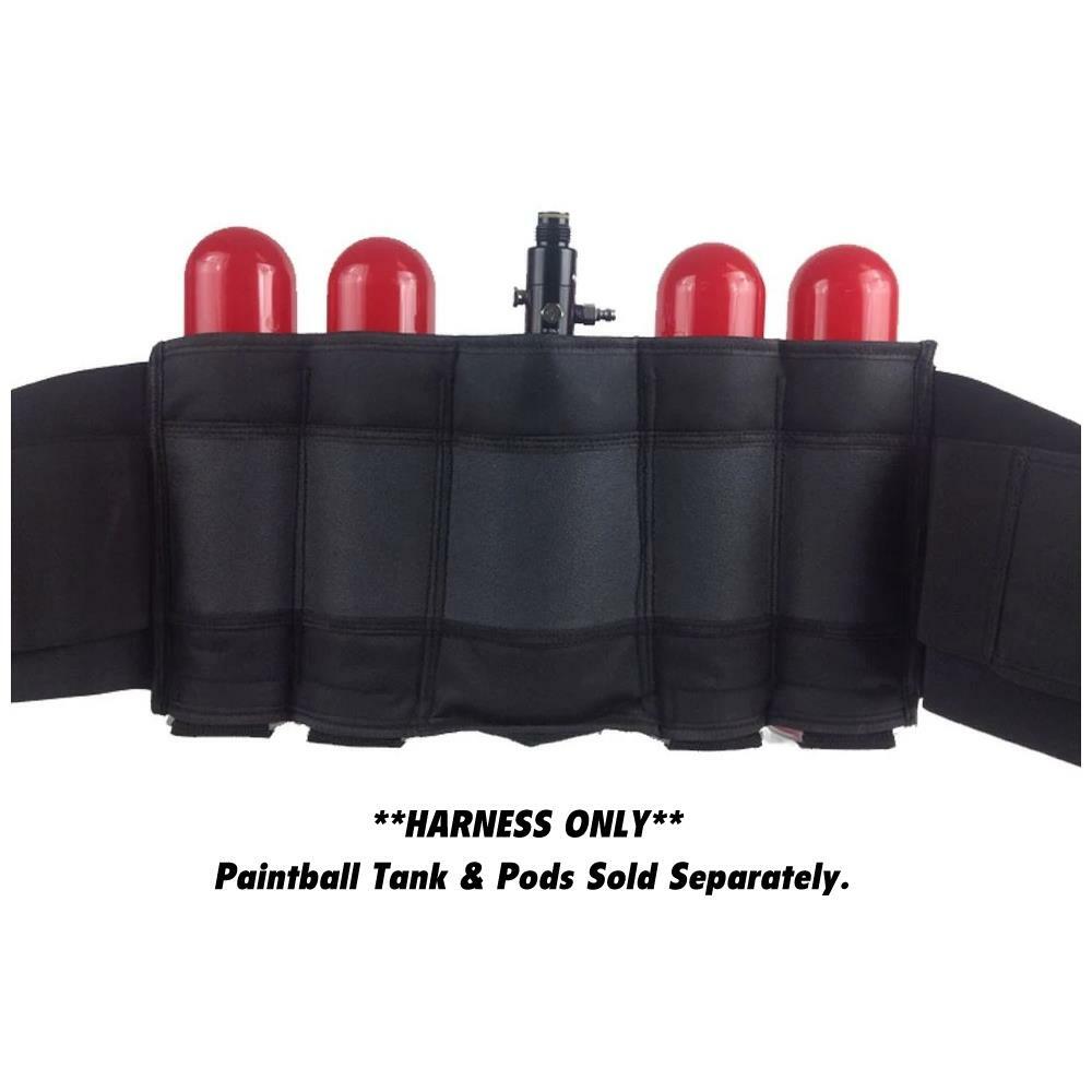 Maddog 4+1 Vertical Paintball Harness Black