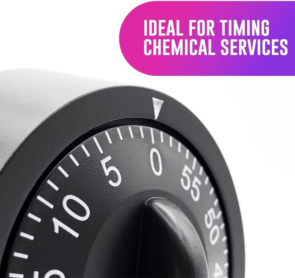 Brand New 60 Minute Wind Up Timer, Black