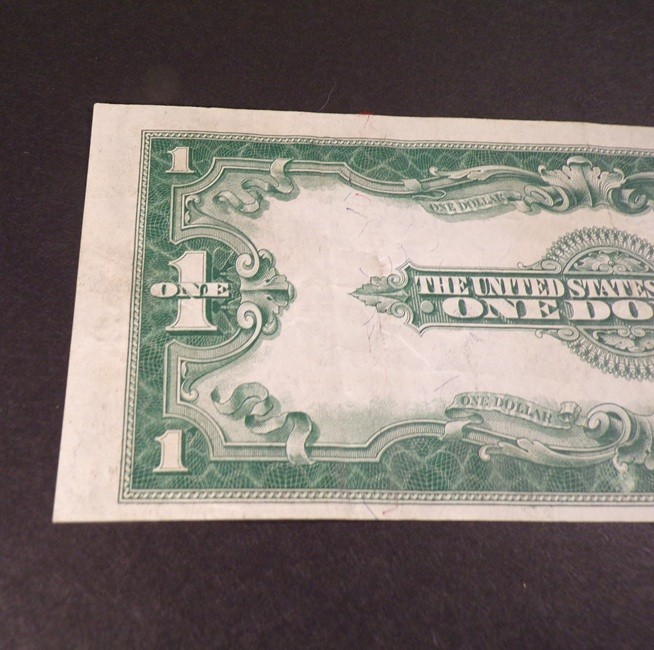 1923 One Dollar Blue Silver Certificate Large Horse Blanket Note Very nice